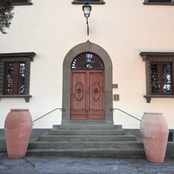 Riesiger, moderner Terracotta Krug aus Impruneta